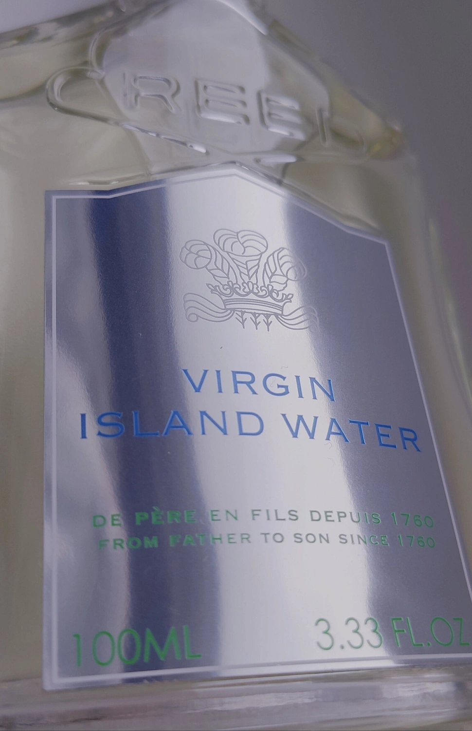 Creed Virgin Island Water