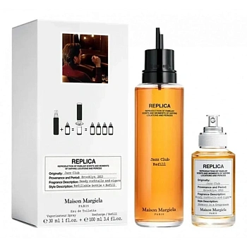 Maison Margiela Jazz Club набор: т.вода 30 мл + т.вода 100 мл (сменный объем)