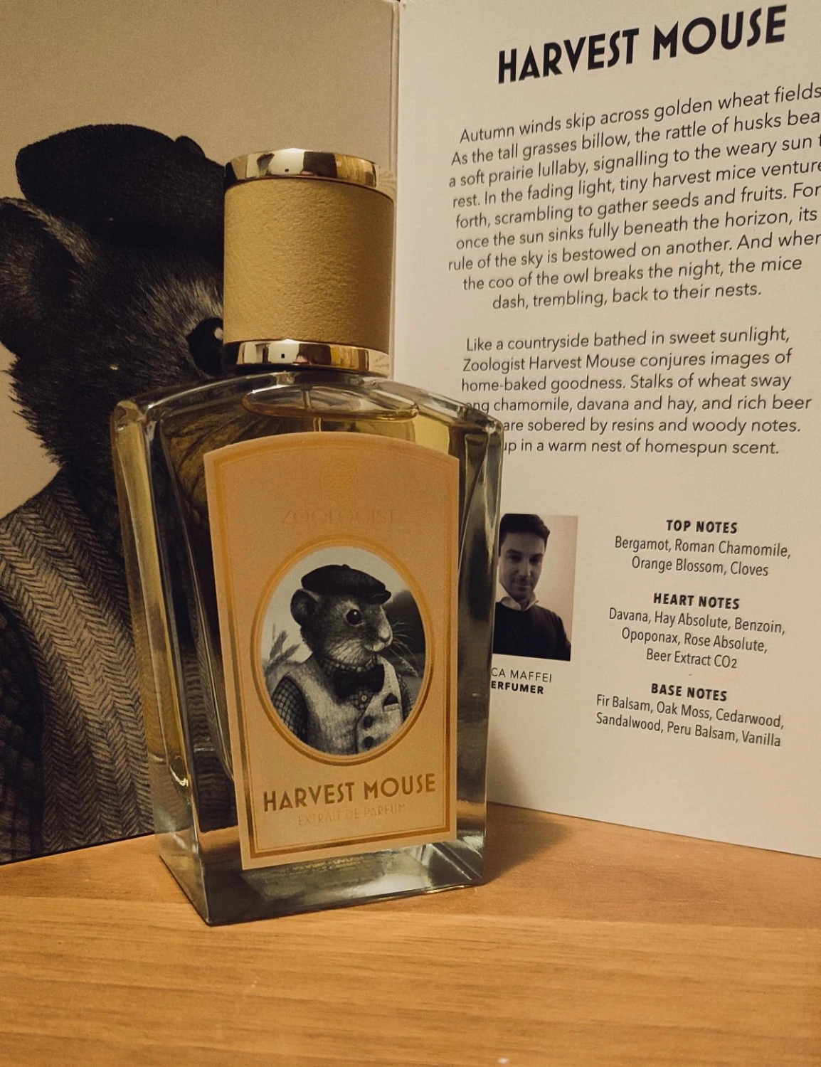 Zoologist Perfumes Harvest Mouse