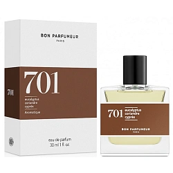 Bon Parfumeur 701 eucalyptus, amber, white wood