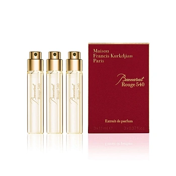 Maison Francis Kurkdjian Baccarat Rouge 540 Extrait de Parfum дорожный набор: духи 11 мл x 3