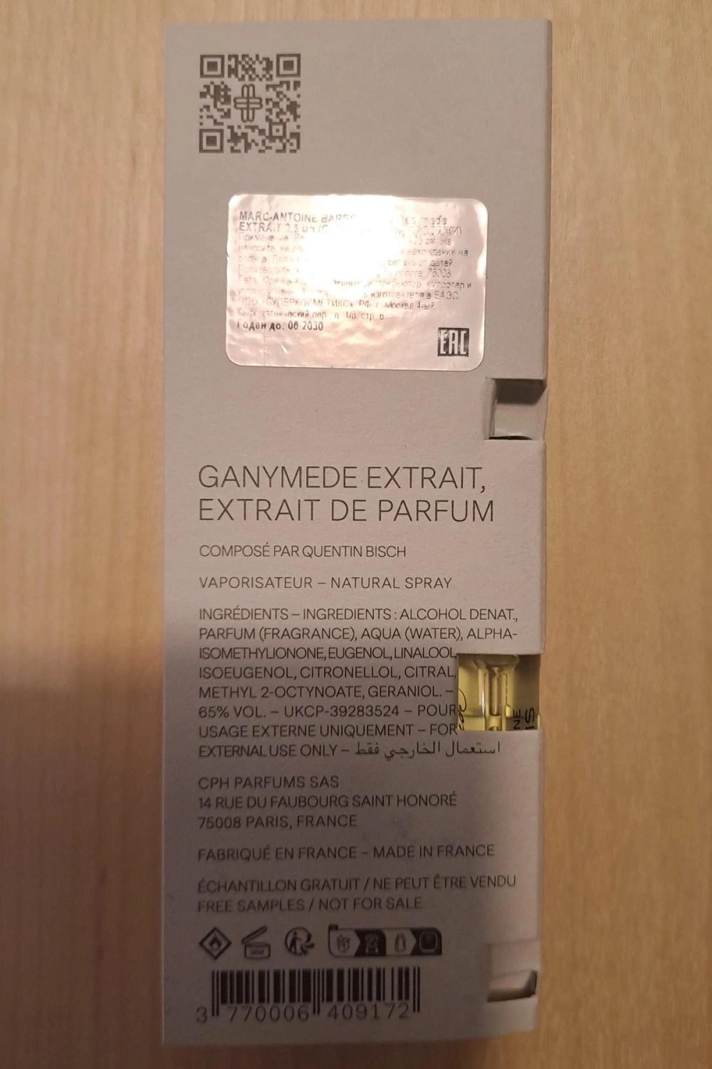 Marc-Antoine Barrois Ganymede Extrait