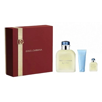 Dolce & Gabbana Light Blue Pour Homme набор: т.вода 75 мл + т.вода 4 5 мл + гель для душа 50 мл