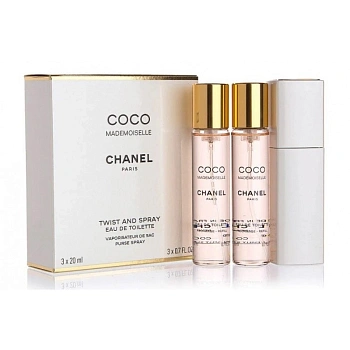 Chanel Coco Mademoiselle дорожный набор: туалетная вода 20 мл х 3