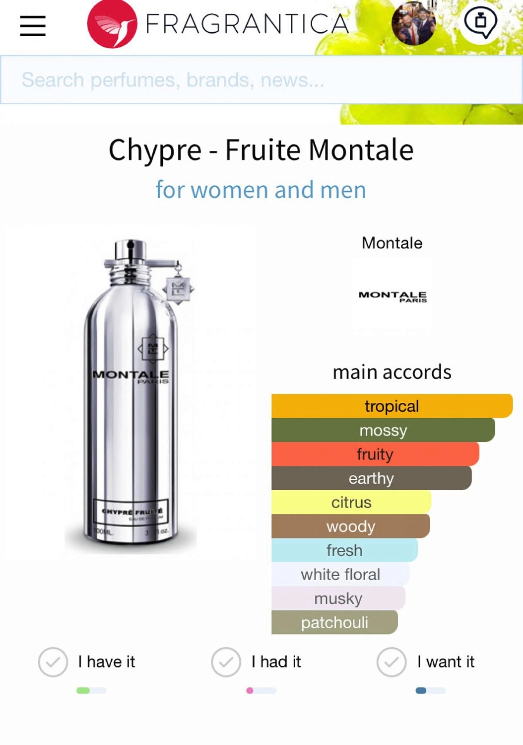 Montale Chypre Fruite
