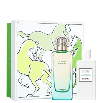 Hermès Un Jardin sur le Nil набор: т.вода 100 мл + лосьон д/тела 80 мл
