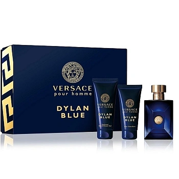 Versace Pour Homme Dylan Blue набор: т.вода 50 мл + гель д/душа 50 мл + бальзам п/бритья 50 мл