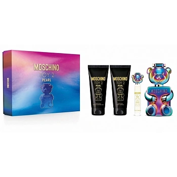 Moschino Toy 2 Pearl набор: парф.вода 100 мл + парф.вода 10 мл + гель д/душа 100 мл + лосьон д/тела 100 мл