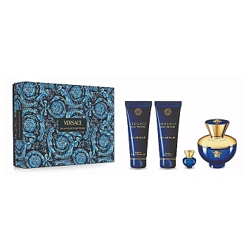 Versace Pour Femme Dylan Blue набор: парф. вода 100 мл + парф. вода 5 мл + лосьон д/тела 100 мл + гель д/душа 100 мл