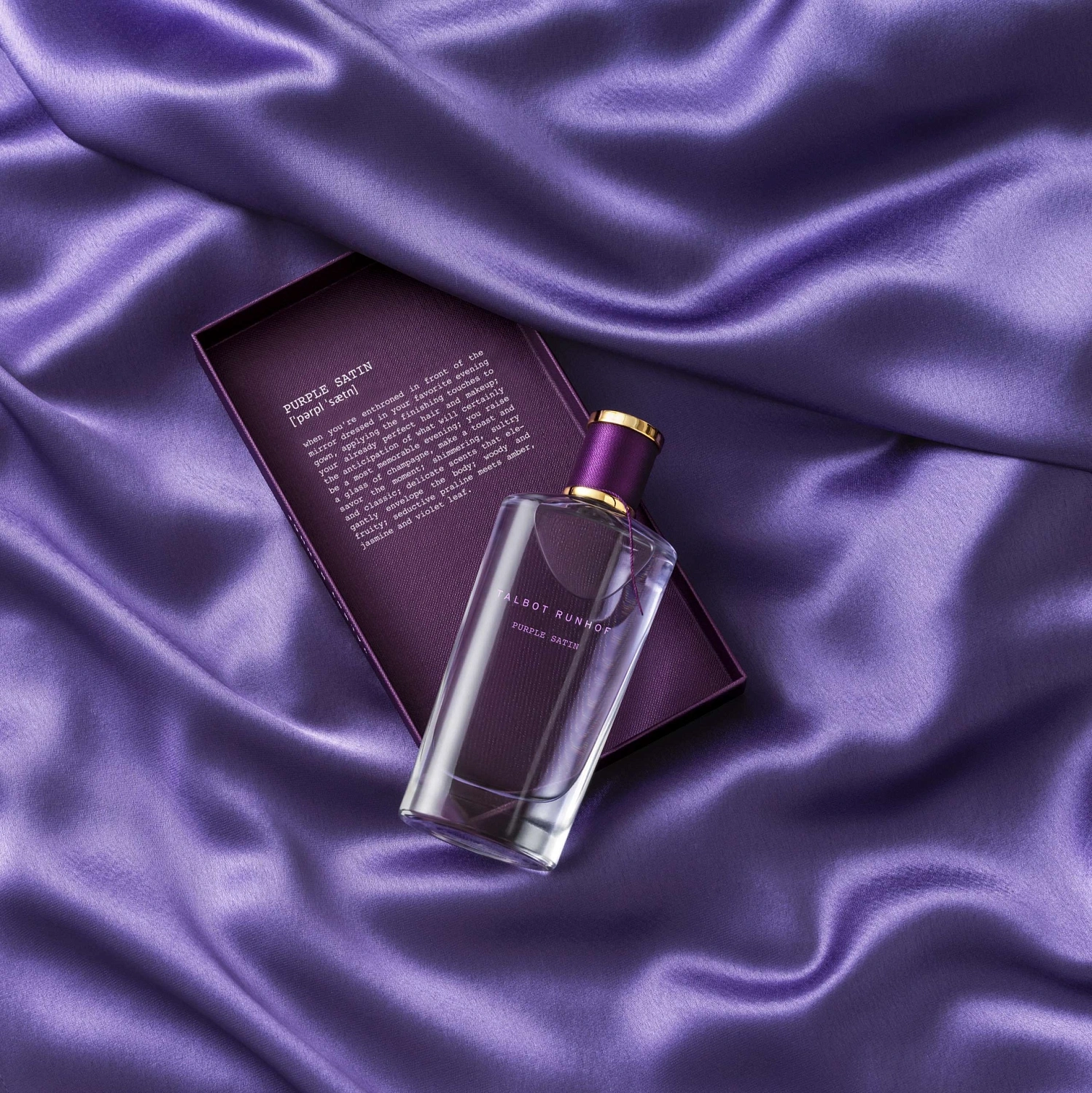 Talbot Runhof Purple Satin