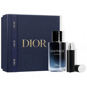 Christian Dior Sauvage Eau de Parfum набор: парф. вода 100 мл + парф. вода 10 мл (миниатюра)