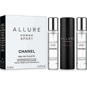 Chanel Allure Homme Sport туалетная вода 3 x 20 мл (travel spray)