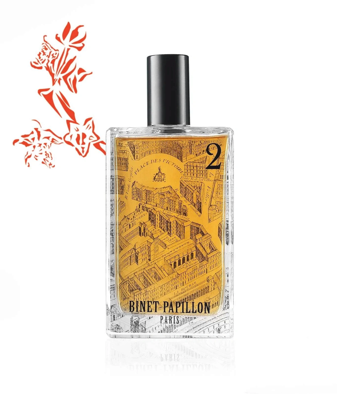 Binet-Papillon N° 2 Ambre Demi-Deuil