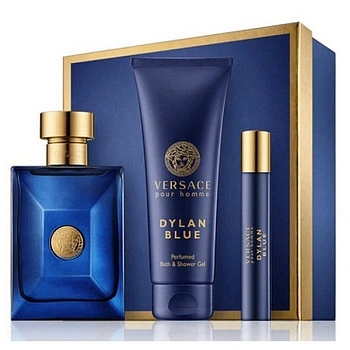 Versace Pour Homme Dylan Blue набор: т.вода 100 мл + т.вода 5 мл + шампунь 150 мл