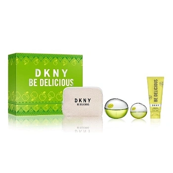 DKNY Be Delicious набор: парф. вода 100 мл + парф. вода 15 мл + лосьон д/тела 100 мл