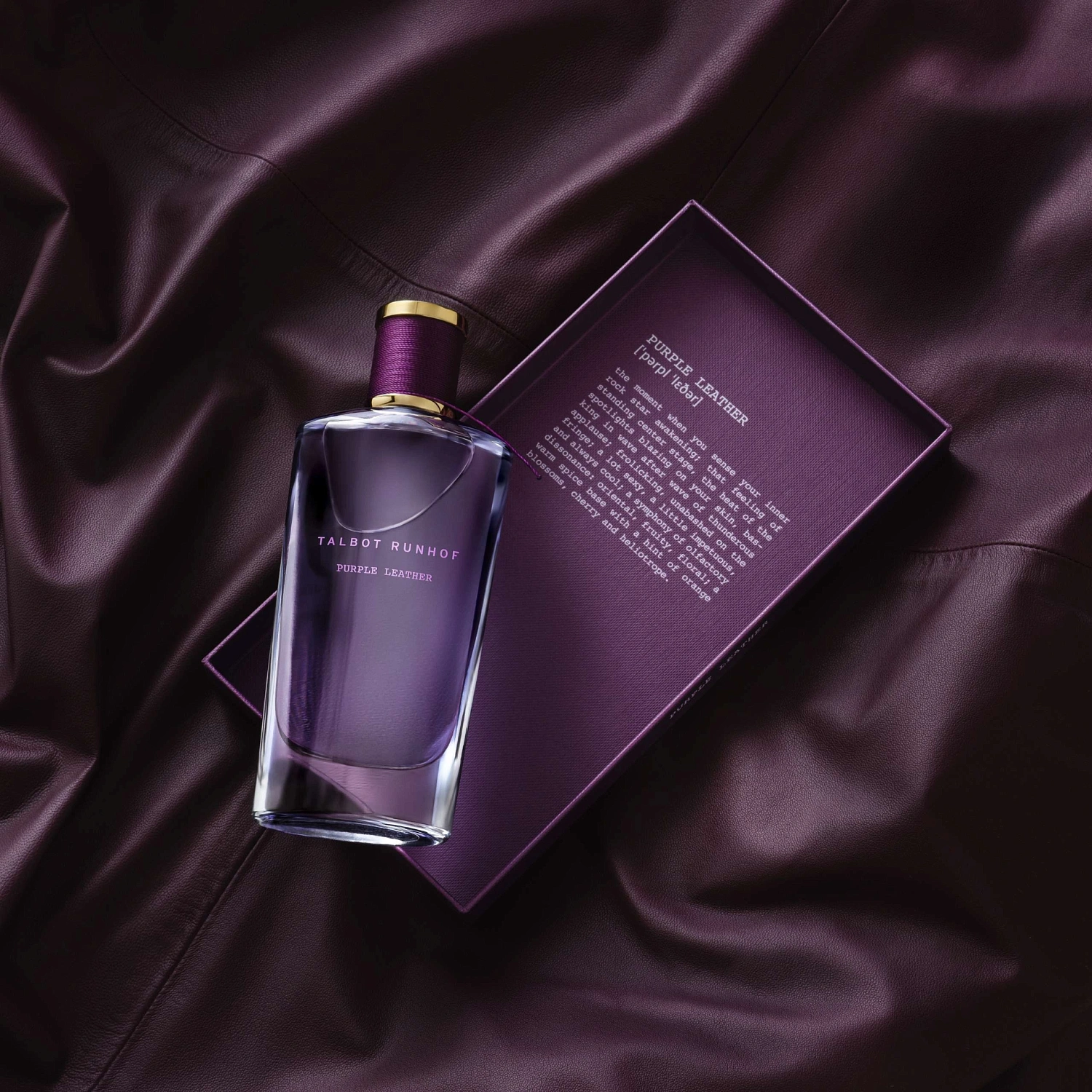 Talbot Runhof Purple Leather