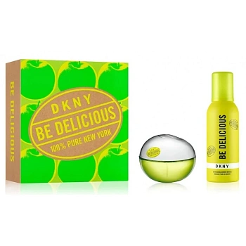 DKNY Be Delicious набор: парф. вода 100 мл + мусс для душа 150 мл