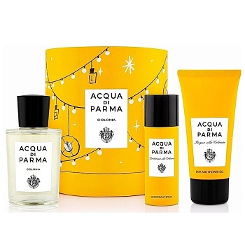 Acqua di Parma Colonia набор: одеколон 100 мл + гель д/душа 75 мл + дезодорант 50 мл