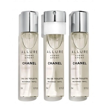Chanel Allure Homme Sport туалетная вода 3 x 20 мл (сменный флакон)