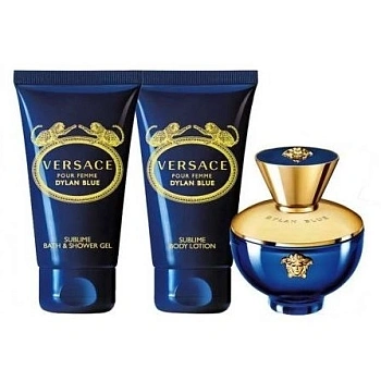 Versace Pour Femme Dylan Blue набор: парф.вода 100 мл + лосьон д/тела 100 мл + гель д/душа 100 мл